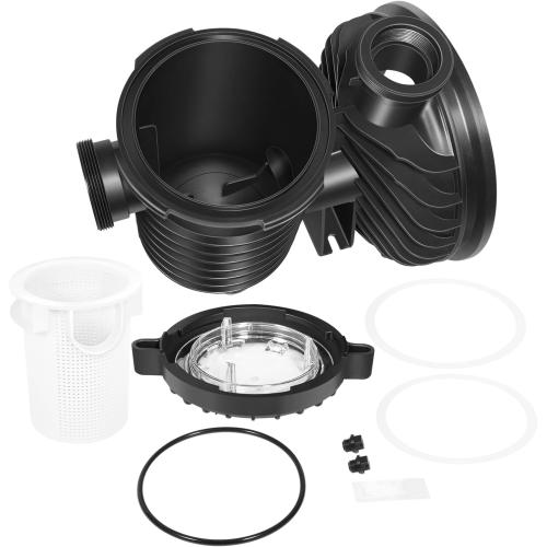 17307-0110S Pool Pump Tank Body Assembly fits for Pentair Sta-Rite IntelliPro VS, VSF, VST & Max-E-Pro Series Pumps, Trap Body Housing Replacement with Basket, Drain Plugs & Lid for Pool Spa Pumps