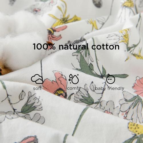 Duomiaomiao 0.5 TOG Toddler Sleep Bag 12-24 Months 100% Cotton Lightweight Baby Sleep Sack with Feet, Breathable Comfy Toddler Wearable Blanket