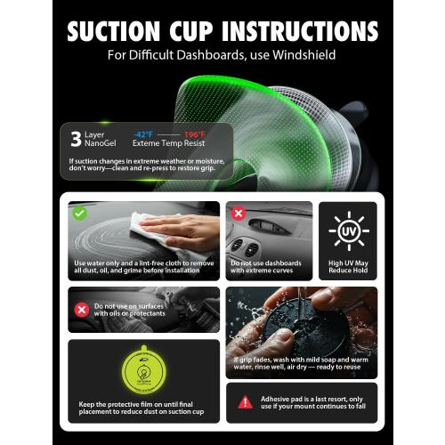 Bracketron TripGrip Window and Vent Mount, GPS Car Mount, Windshield Cell Phone Holder for Car, Includes Vent Clip