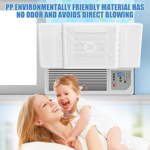 Window Air Conditioners Deflector Universal - Room Air Conditioner Window Baffle Adjustable Wind Direction - Prevent Direct Blowing of Cold Air -Ac Air Vent Deflector Easy to Install (1)