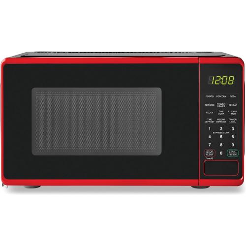 0.7 cu. ft. Countertop Microwave Oven, 700 Watts, New (Color : Red)‼️needs heavy cleaning‼️