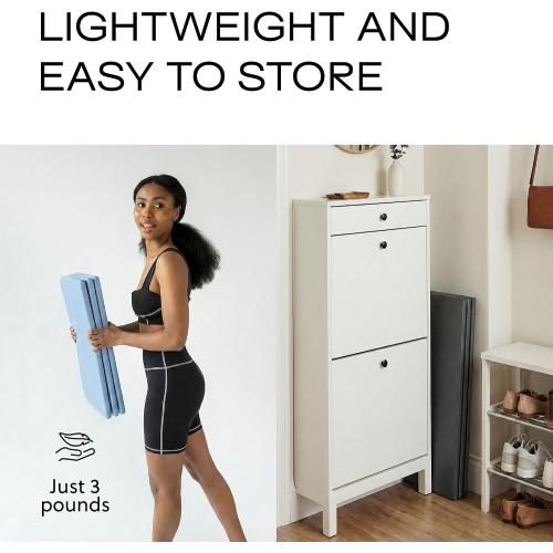 Stakt The Original Foldable Yoga Mat - Non-Slip | Premium foldable exercise & workout mat with non-slip surface, portable for studio or home use, as seen on Shark Tank