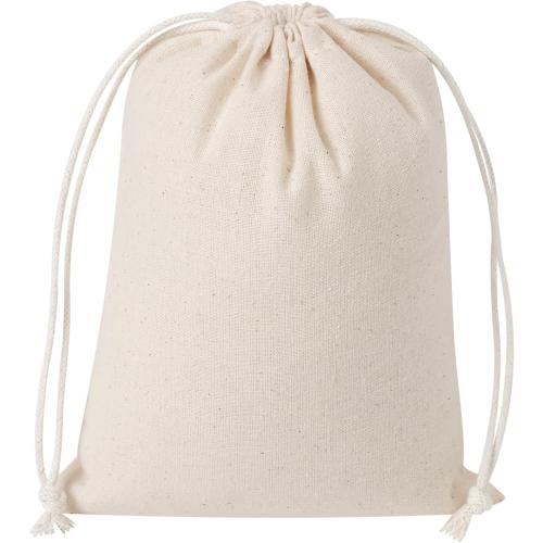 PALTERWEAR 100 Percent Cotton Drawstring Bags, Reusable Quality with Double String, For Pantry Gifts Kitchen - Pack of 6 (Natural Beige, 5 x 7 Inch)