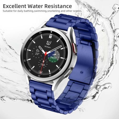 Lerobo Stainless Steel Band Compatible with Samsung Galaxy Watch 8 7 6 5 4 FE 40mm 44mm 45mm/Galaxy Watch 8 Classic 6 4 Classic 43mm 47mm 42mm 46mm, 20mm Metal Replacement Band for Men Women