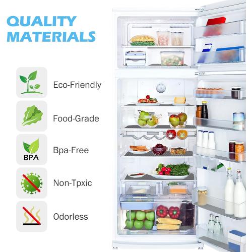 Drawer Liners, Waterproof Shelf Liner, Anti-Slip Non-Adhesive BPA Free Kitchen Cupboard Cabinet Liner Refridge Fridge Mats Sink Protector Strong Durable for Home (Grey/19.7in x 20Ft)
