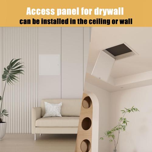 Thicken 1mm 24 x 24 Access Panel for Drywall,Attic Door, Ceiling Access Panel for Drywall,24x24 Metal Access Panels are Thickened to 1mm to Solve The Problem of Fragile Panels(Screwdriver Latch)