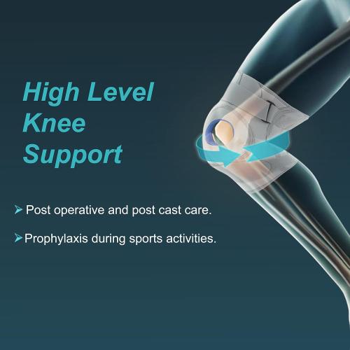 Size Large TYNOR Hinged Knee Brace with Double Strap Adjustable Neoprene Knee Support For Men & Women, Arthritis, Meniscus Tear, ACL with Open Patella with Removable Metal Hinges & Side Stabilizers