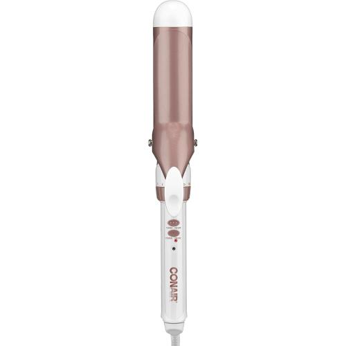Conair Double Ceramic 1 1/2-Inch Curling Iron, 1 ½ inch barrel produces soft waves – for use on medium and long hair