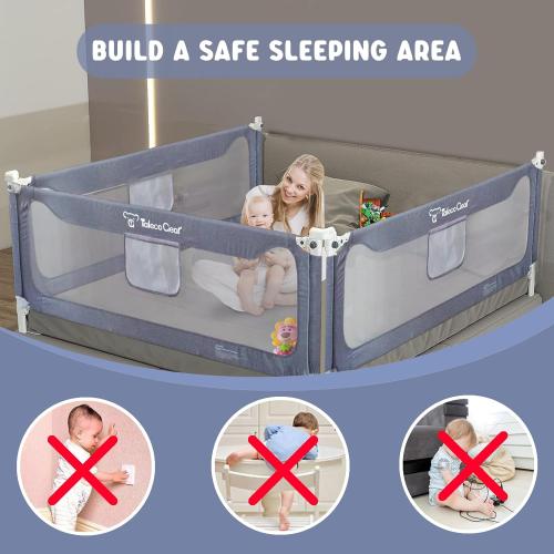 G TALECO GEAR Bed Rail for Toddlers, Stable Protective Bed Side Rails, Baby Bedrail Guard for Twin Full Queen & King Size Bed (78.7 Inch, 1 Piece)