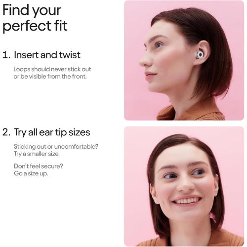 MINT Loop Quiet 2 Ear Plugs - Ultra-Comfy Reusable Noise-Reducing Earplugs for Sleep, Deep Focus, Travel, Sensitivity | Flexible Hearing Protection | Customizable Fit | 24dB (SNR) Noise Reduction