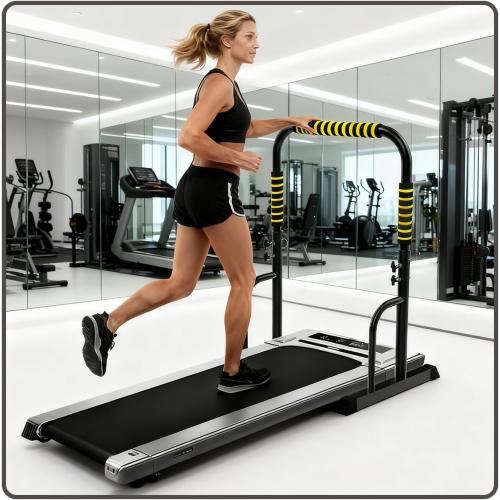Walking Pad Handle Bar Only,Walking Pad with Handle Bar,Height-Adjustable Treadmill Accessories,25.2 inch Wide, 42.5 inch Max Height,Quick Assembly, Durable and Sturdy, Black and Yellow