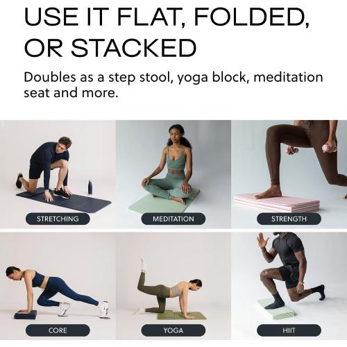 Stakt The Original Foldable Yoga Mat - Non-Slip | Premium foldable exercise & workout mat with non-slip surface, portable for studio or home use, as seen on Shark Tank