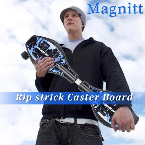 Caster Board, Deluxe Junior Skateboard with Illuminating Wheels for More Excitement,Fun and Visibility, Twistboard for Kids 8 , Upgrade Color‼️light dirt‼️
