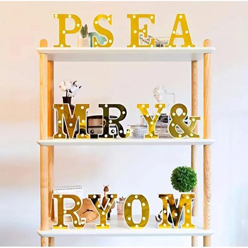LED Marquee Letter Lights, Light Up Letters Glitter Alphabet Letter Sign Battery Powered for Night Light Birthday Party Wedding Girls Gifts Home Bar Christmas Decoration