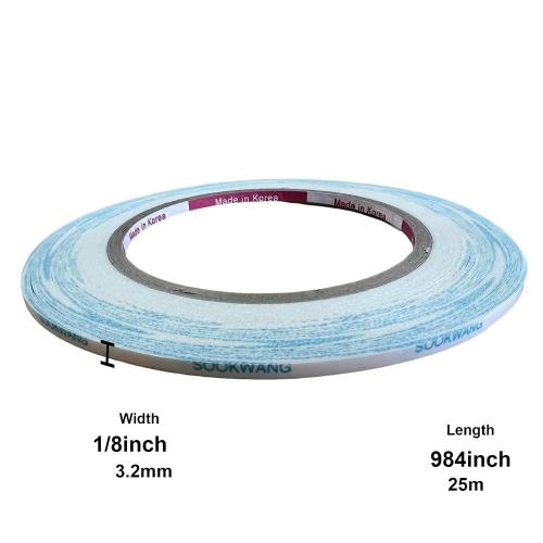 Double Sided Adhesive Tape for Arts, Crafts, Picture Hanging Strips & Poster Hanger Tear-by-Hand, Paper Backing 801SP 1/8 inch (3.2mm)_2ea
