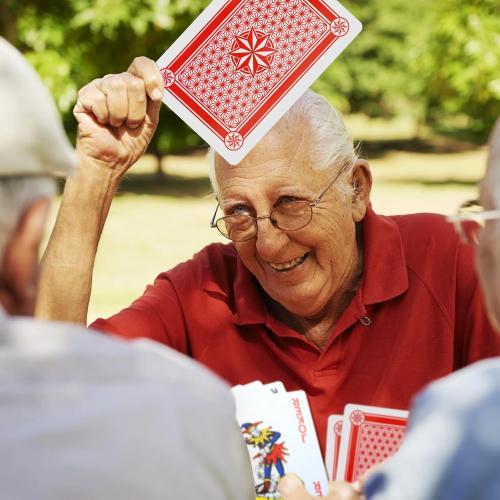 GSE Games & Sports Expert Jumbo Playing Cards, Large Oversized Playing Cards, Huge Poker for Adults, Seniors, Casino Party Decorations