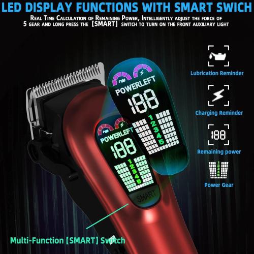 TCMKY Hair Clippers for Men Barber Clippers Rechargeable Hair Trimmer Kit