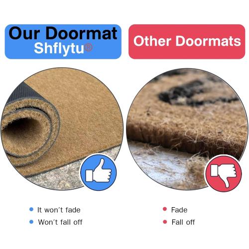 No Soliciting Please Go Away 30x18 Keep Dirt Out with Rubber Door Mat Outdoors Outdoor Doormats for Front Door Winter Door Mat Outdoor Non Skid Rug