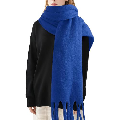 Premillow Women's Mohair Winter Scarf Pure Color, Warm Winter Scarf for Women and Men, Soft Luxurious Cashmere Feel Scarfs