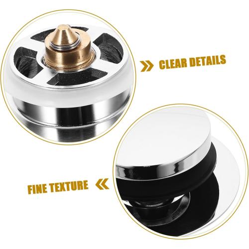 Cabilock Washbasin Drain Stopper Heavy Duty Metal Pressing Sink Stopper for Bathroom and Kitchen Prevents Water Backflow Easy to Clean and Install