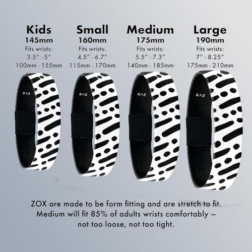 ZOX Bracelets — Stretchy Elastic Band with Motivational Affirmations and Beautiful Artwork, Great Wristband Gift for Men & Women of All Ages