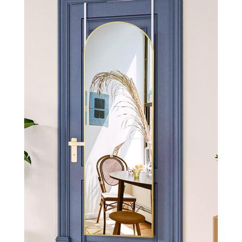 Size 16x50 Color Gold Full Length Arched Mirror, 16'' x 50'', Hanging/Leaning, Home Decor, Gold