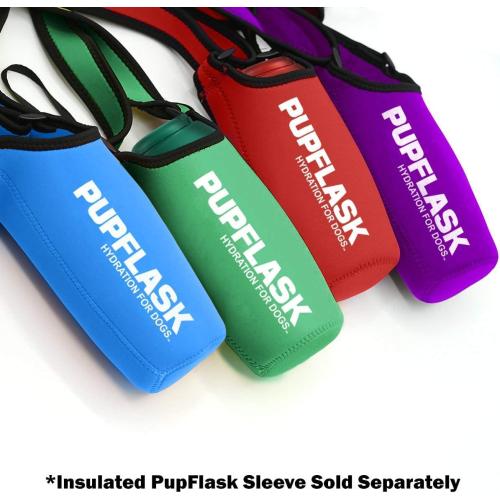 27oz Blue PupFlask Large Dog Water Bottle | 27 or 40 OZ Stainless Steel | Convenient Dog Drink Dispenser | Puppy Travel Water Bowl | Portable Pet Hydration Bottle | Leak Proof | Perfect Size for All Breeds