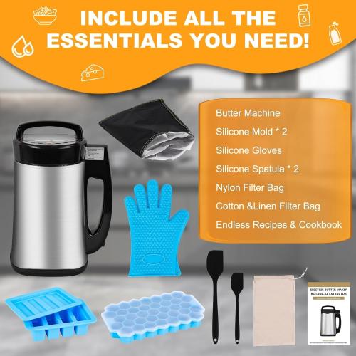 2 IN 1 Weed Decarboxylator and Infuser, Herbal Infuser, Adjustable Temperature（32-250°F）304 Stainless Steel, Tincture Machine, Butter Machine Include Recipes