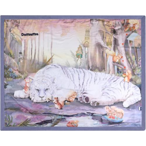 Summer Blanket for Baby 2 Layers Oversized 43 x 55 Muslin Baby Crib Blanket for Boys Girls (Tiger)