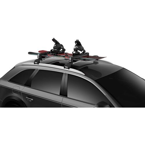 Thule SnowPack Ski/Snowboard Rack, Medium (4 Pr/2 Boards), Black