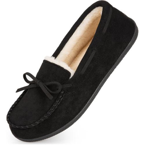 SIZE 8 HomeTop Women's Moccasins House Slippers Memory Foam Indoor Outdoor Ladies Shoe