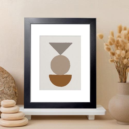 LaVie Home 14 x 18 Poster Frame Black, Display Pictures 11x14 with Mat or 14x17 Without Mat, Stable and Sturdy Picture Frame and Polished Plexiglass, Horizontal and Vertical Format of The Wall
