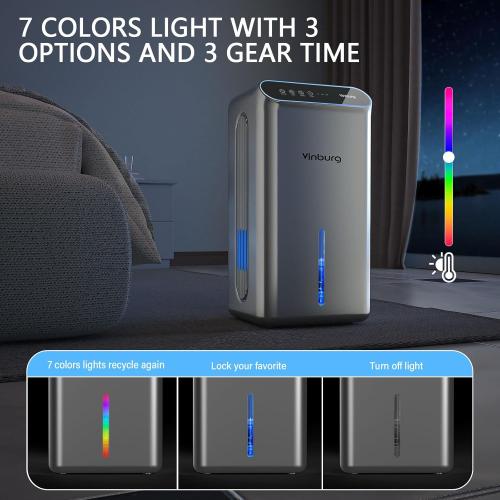 Dehumidifier for Basement (85 OZ, 800 sq ft) Quiet Dehumidifiers for Home, Auto Shut-Off, Sleep Mode, 3 Gear Timer(8H,16H,24H), Small Dehumidifier for Bedroom, Bathroom with Drain Hose(Silver Gray)