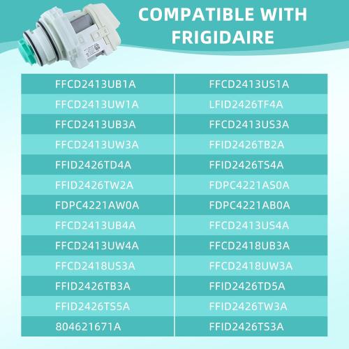 Upgraded BLP11-2 Dishwasher Pump, 5304519906 Circulation Pump & Motor Assembly fit for Frigida Dishwasher Replaces A11951402, AP6840161, PS12712308, EAP12712308 by AMI PARTS