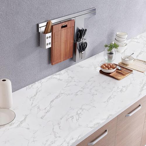 Marble Peel and Stick Wallpaper Granite Wall Paper for Old Furniture Self Adhesive and Removable 17.7 inch x 78.7 inch Marble Contact Paper for Countertops Easy to Apply