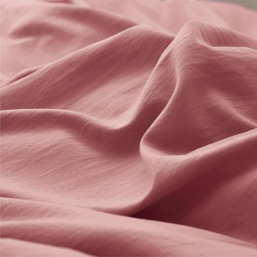 Bedsure Pink Clay Duvet Cover Twin/Twin XL Size - 2 Pieces Prewashed Cotton-Like Extra Soft Bedding Set, Includes 1 Twin Duvet Cover 68x90 Inches with Zipper Closure & 1 Pillow Sham, No Comforter