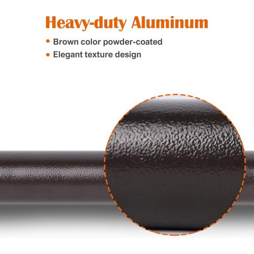 Blissun Umbrella Replacement Lower Pole, Aluminium Patio Umbrella Extension Bottom Pole Replacement with Bullet Buckle, Bronze - Exact Fit Umbrellas Only