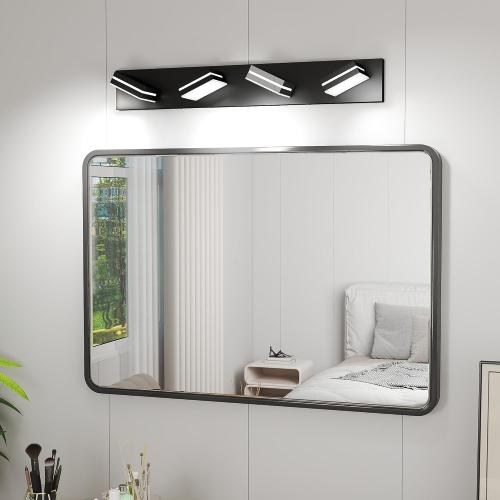 Modern LED Vanity Light, 4-Lights Wall Sconce for Bathroom and Mirror, Sleek Minimalist Design, Energy-Efficient, Easy to Install