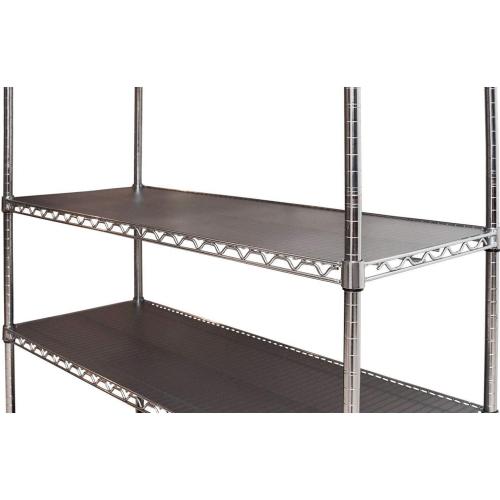 Set of 5 Size 18x48 Color grey Wire Shelf Liner 18 x 48 Value Pack of 5 Flat Heavy Duty Waterproof Non-Adhesive Industrial Strength Plastic Mats for Tier Shelving Unit, Gray