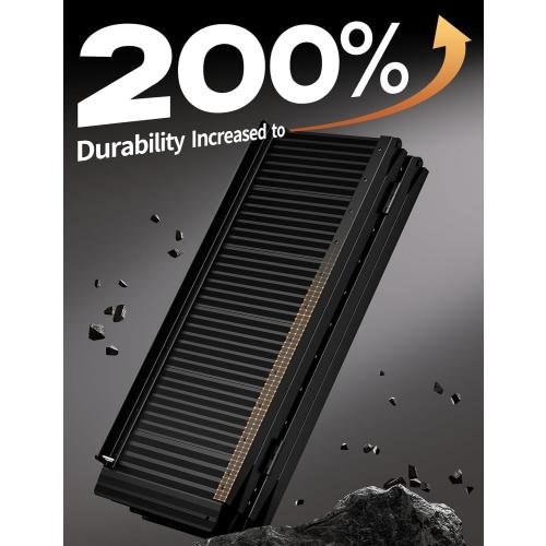 Black Aluminum Ramp 6FT, With Non-Slip Surface Wheelchair Ramp, Folding Portable Wheelchair Ramps for Home Steps,Scooter Ramp for Car, Stairs, Doorways, Curbs, 800 LBS Weight Capacity, 28.3 W x 72 L