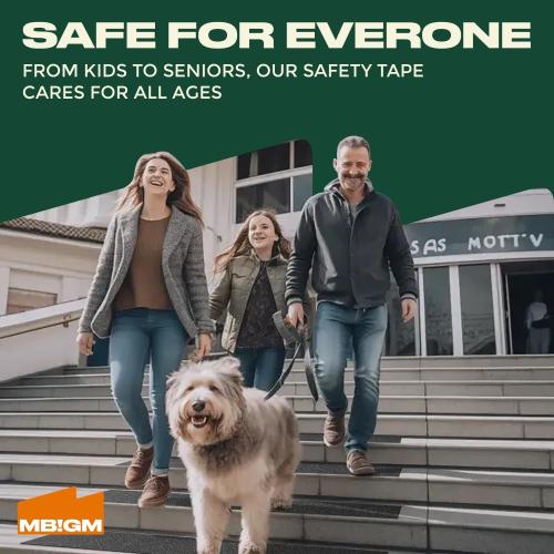 MBIGM 8-Pack 24 X 6 Pre-Cut Stair Treads 80 Grit Non-Slip Outdoor Tape Black Heavy Duty Anti Slip Traction Adhesive Strips