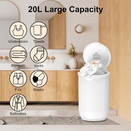 Size Ultra Large Capacity Towel Warmer Bucket, Rapid Heating with Timer, One-Button Control, Safety Lock, Perfect for Home and Spa