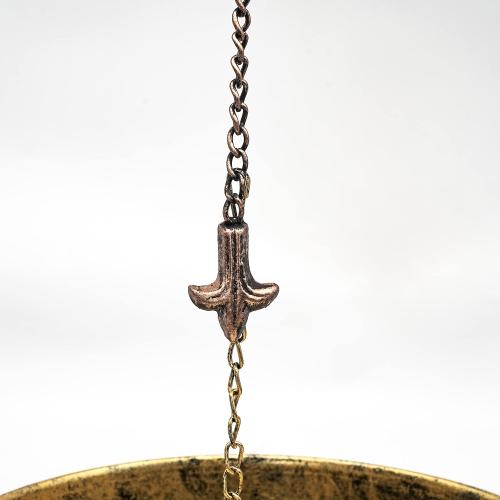 Ajure Rain Chain Basin, 12'' Bird Bath Bowl, Vintage Catch Basin, Copper Bowl for Rain Chains Gutters, Rain Barrels to Vollect Rainwater from Gutter,Garden Decoration.
