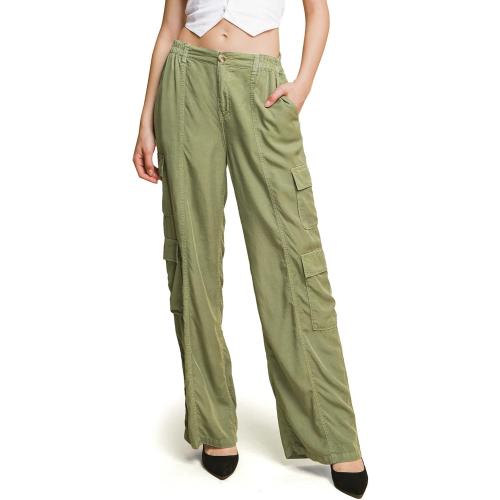 Small Love Tree Womens Juniors Tencel Cargo Pants