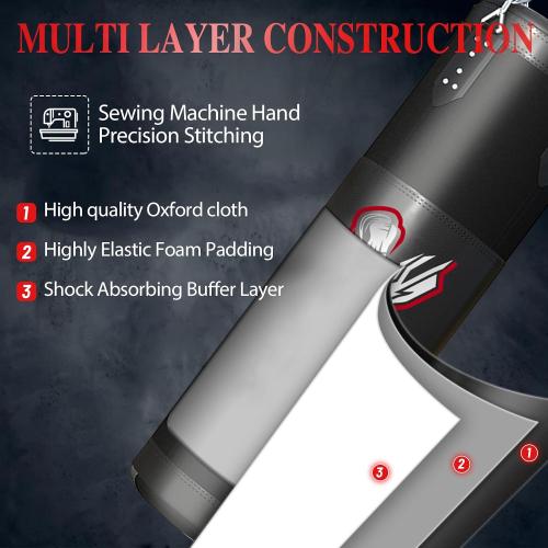 Punching Bag for Adults, 4FT Oxford Heavy Boxing Bag Set, Punching Bag with 12OZ Boxing Gloves, Chains, Hand Wraps, etc. Suitable for MMA Karate Kickboxing Boxing - Unfilled