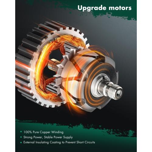 SCITOO Alternator Fit for Honda for Civic 2001-2005 1.7L & for Acura EL 2001-2005 1.7L - 12V 70 Amp CCW 6-Groove Pulley, Replace OE 13893 AMT0125 A5TA7091 31100-PLM-A01 AFGA51 AHGA50 400-48035