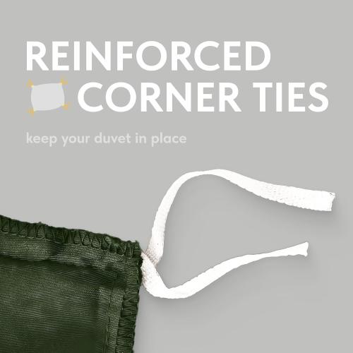 White Classic Dark Green Duvet Cover Queen Size, Microfiber Duvet Cover with Zipper, Duvet Cover Set with 2 Pillow Shams, Luxury Soft Comforter Cover Queen Size, 90 x 90 | Comforter Not Included