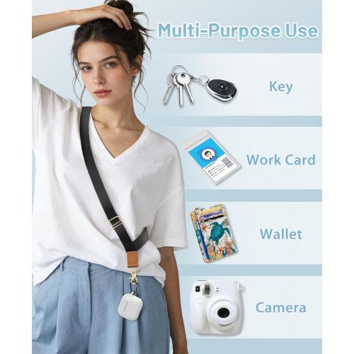 Phone Lanyard Crossbody Wrist Strap, Black Cell Phone Lanyards for around the Neck Wristlet Adjustable Strap for Keys Case ID Badges Accessories