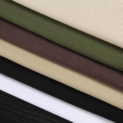 Size M  Round Neck Long Sleeve Knit Ribbed Fitted Crop Top Casual Basic Shirts