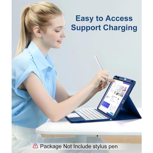 Harvopu for iPad Air 11 Inch & Air 5th/ 4th Generation Case with Keyboard